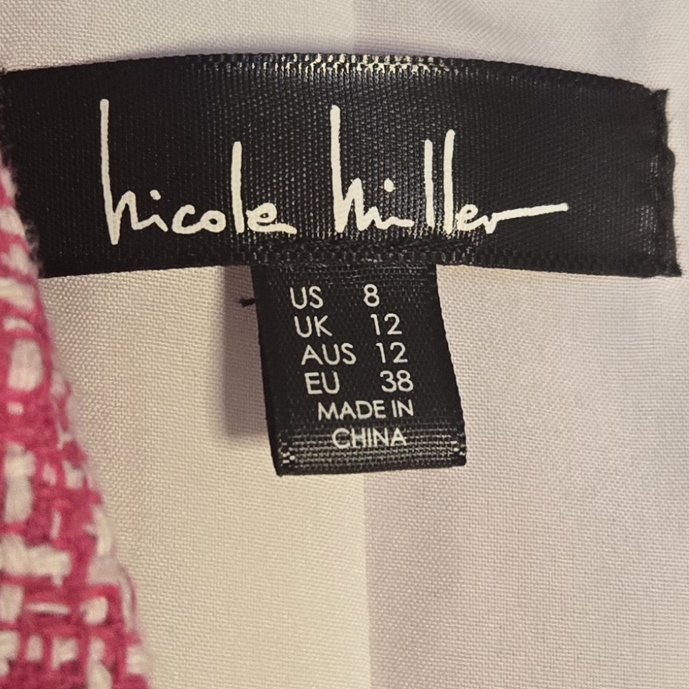 Nicole Miller Pink and White Patterned Garment - Picture 3 of 13